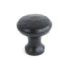 Black Hammered Cabinet Knob - Small | From The Anvil - Cabinet Knobs - From The Anvil - Yester Home
