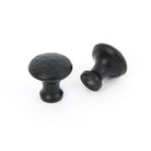 Black Hammered Cabinet Knob - Small | From The Anvil - Cabinet Knobs - From The Anvil - Yester Home