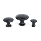 Black Hammered Cabinet Knob - Small | From The Anvil - Cabinet Knobs - From The Anvil - Yester Home