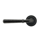 Black Hammered Newbury Lever on Rose Set (Art Deco) - Unsprung | From The Anvil-Concealed-Yester Home