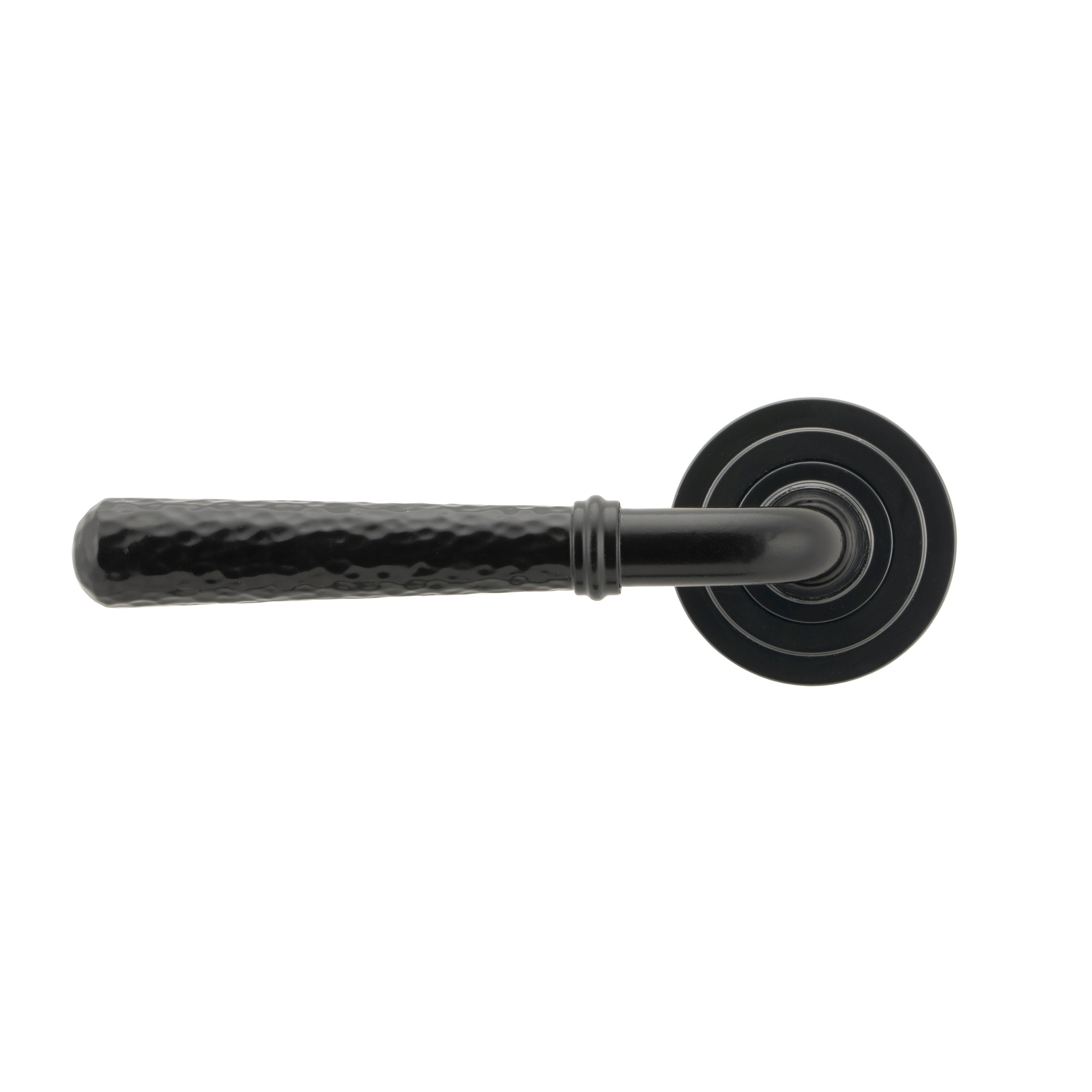 Black Hammered Newbury Lever on Rose Set (Art Deco) - Unsprung | From The Anvil-Concealed-Yester Home
