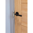 Black Hammered Newbury Lever on Rose Set (Art Deco) - Unsprung | From The Anvil-Concealed-Yester Home