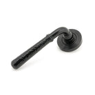 Black Hammered Newbury Lever on Rose Set (Beehive) | From The Anvil - Concealed - From The Anvil - Yester Home