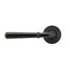 Black Hammered Newbury Lever on Rose Set (Beehive) - Unsprung | From The Anvil-Concealed-Yester Home