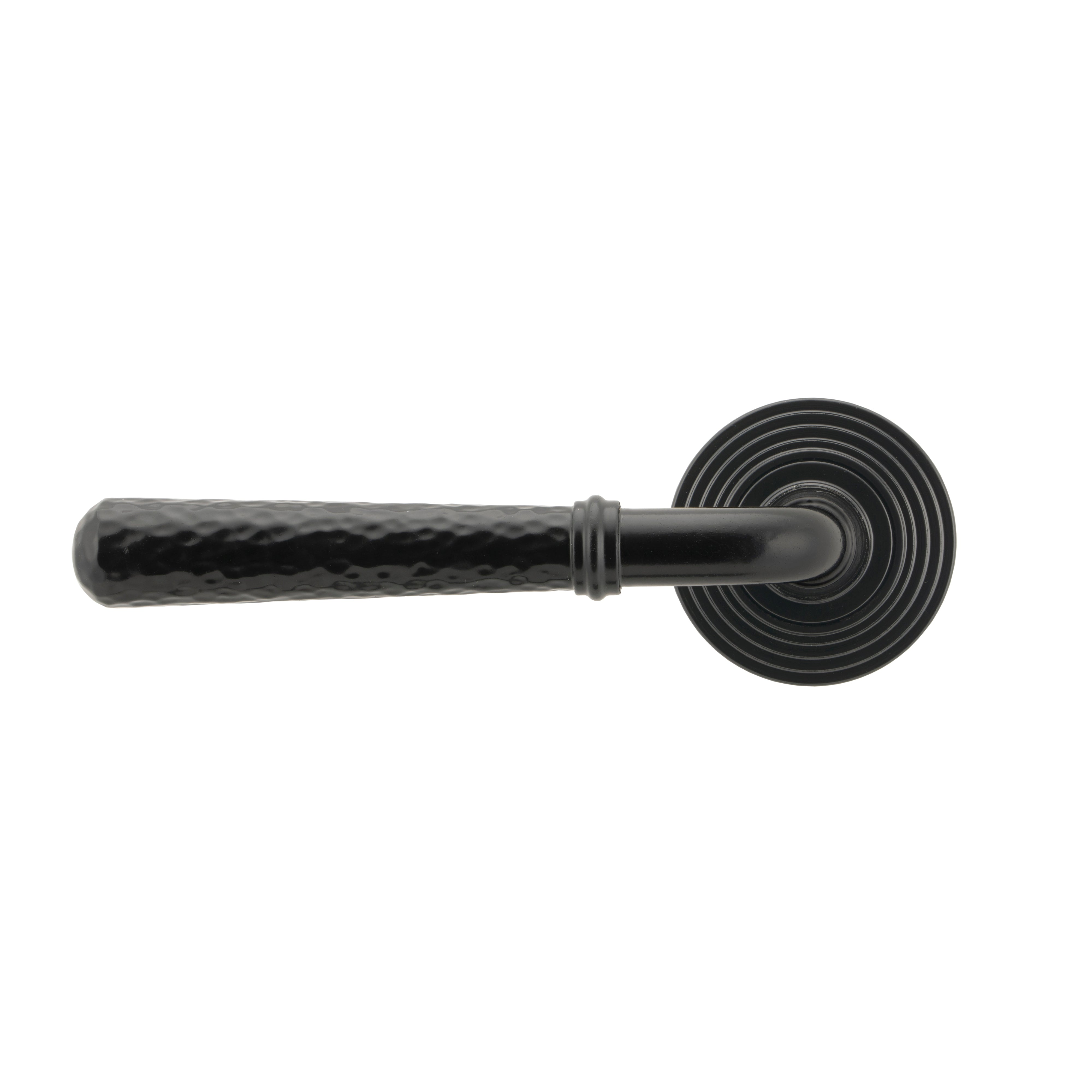 Black Hammered Newbury Lever on Rose Set (Beehive) - Unsprung | From The Anvil-Concealed-Yester Home