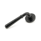 Black Hammered Newbury Lever on Rose Set (Plain) - Unsprung | From The Anvil - Concealed - From The Anvil - Yester Home