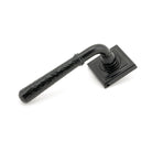 Black Hammered Newbury Lever on Rose Set (Square) - Unsprung | From The Anvil-Concealed-Yester Home