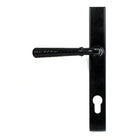 Black Hammered Newbury Slimline Espag. Lock Set | From The Anvil - Espagnolette - From The Anvil - Yester Home