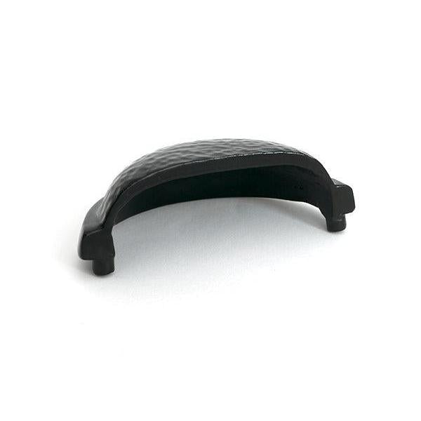Black Hammered Regency Drawer Pull - Drawer Pulls - From The Anvil - Yester Home