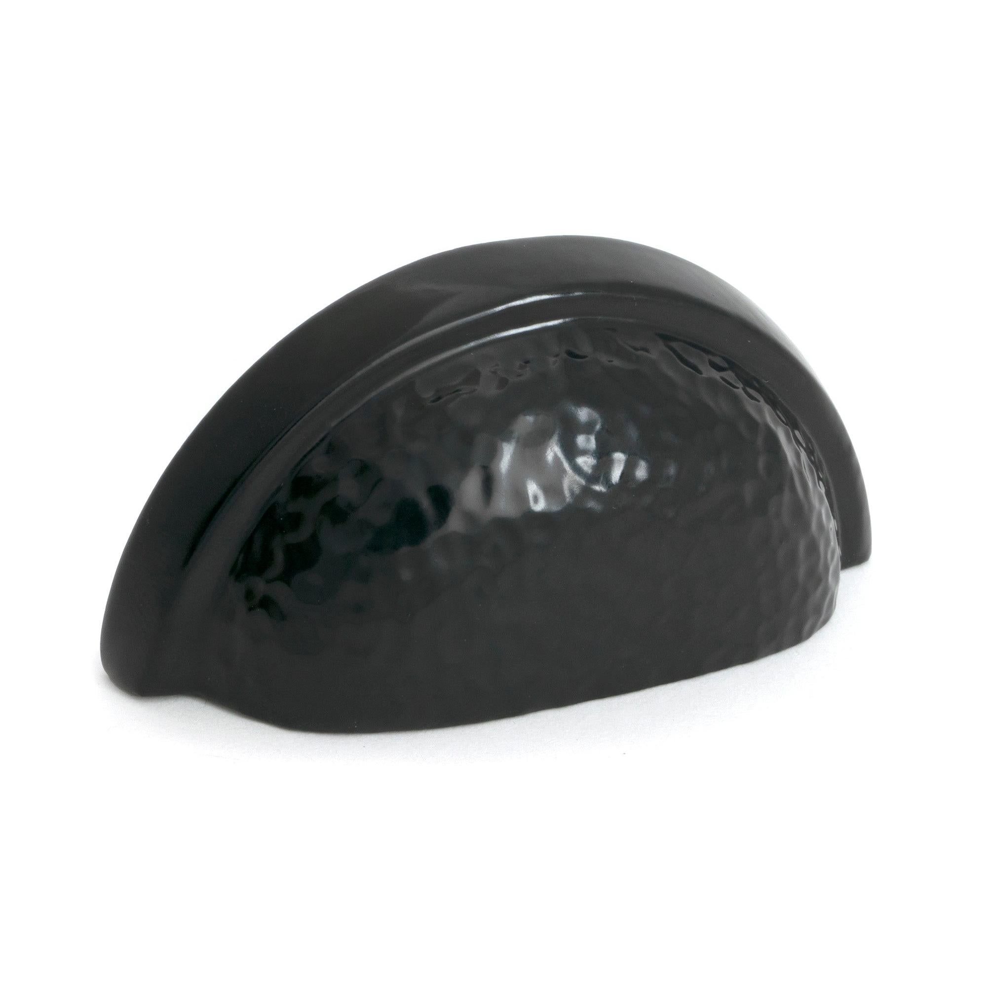 Black Hammered Regency Drawer Pull - Drawer Pulls - From The Anvil - Yester Home