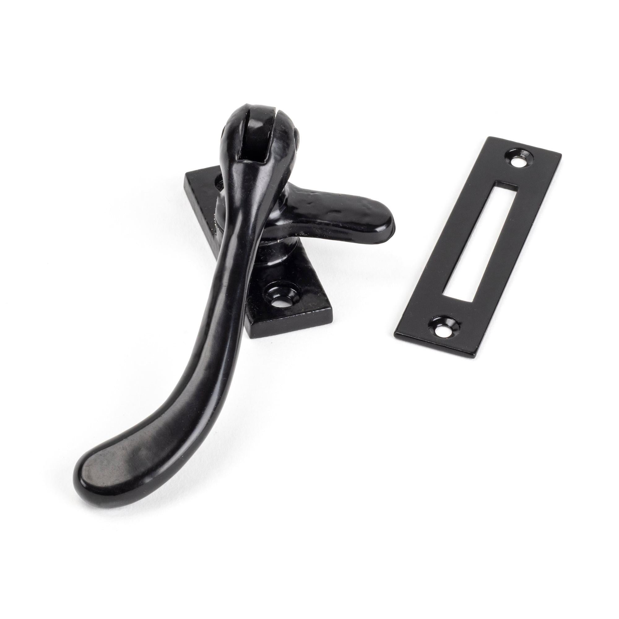 Black Handmade Peardrop Fastener | From The Anvil - Fasteners - From The Anvil - Yester Home