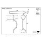 Black Heavy Bean Thumblatch | From The Anvil-Thumblatches-Yester Home