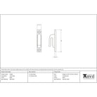 Black Hook Plate | From The Anvil-Staple Pins & Plates-Yester Home