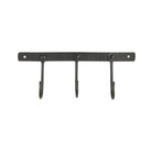 Black Iron Rack With 3 Hooks-Hooks-Yester Home
