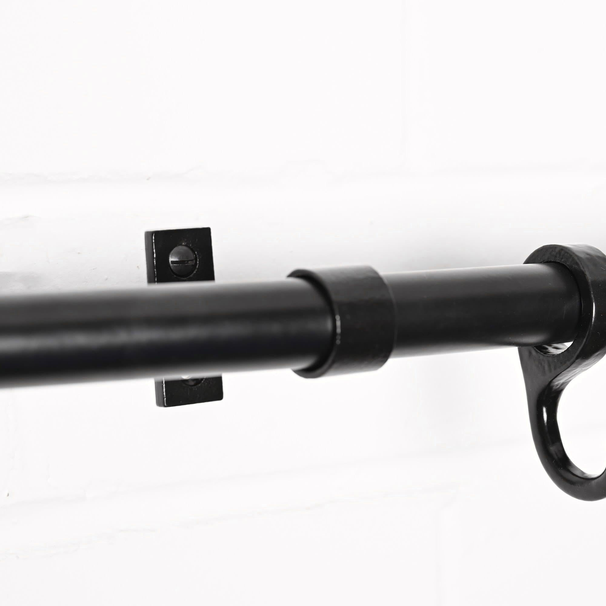 Hang Rails Black Black Iron Hanging Rail | Yester Home