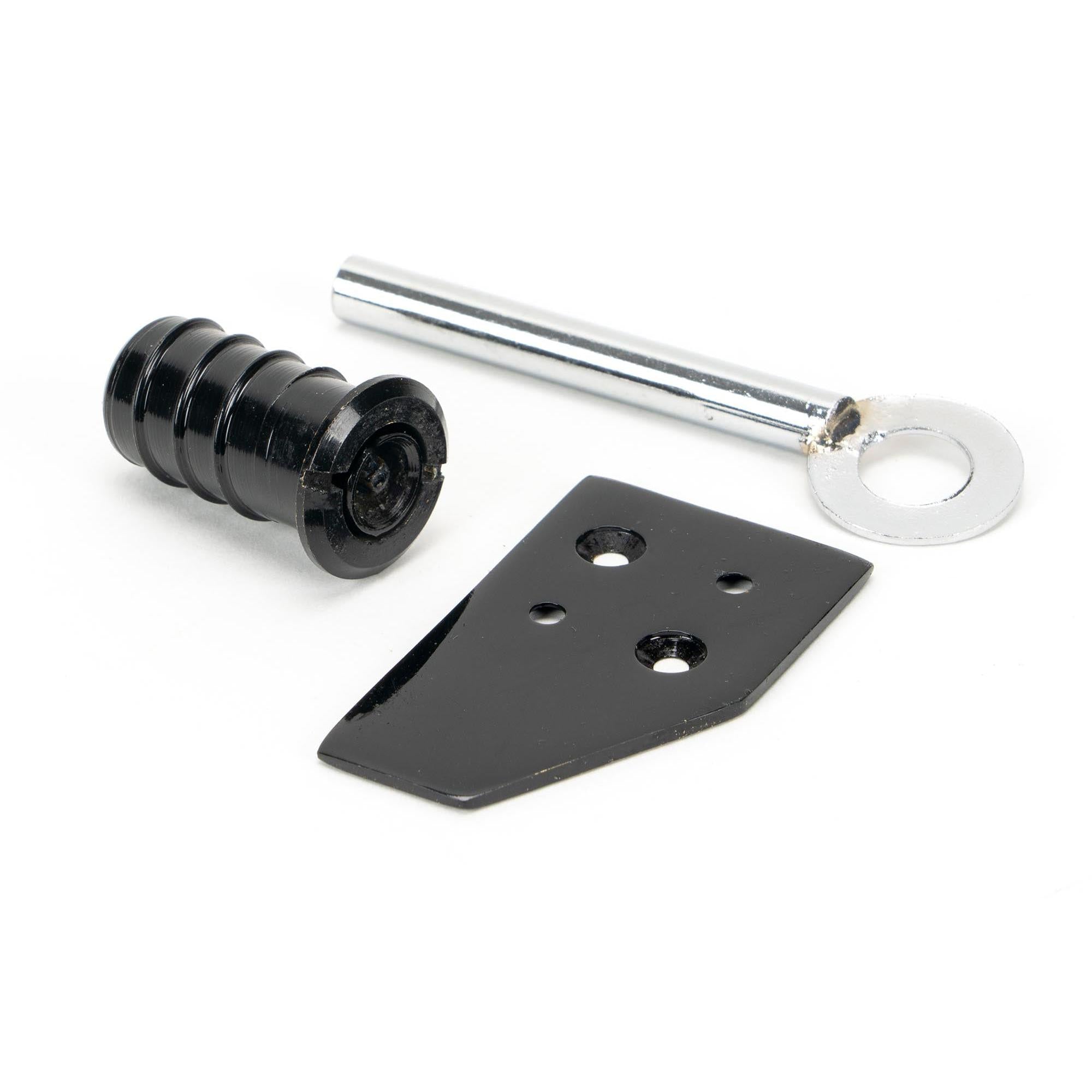 Black Key-Flush Sash Stop | From The Anvil - Sash Stops - From The Anvil - Yester Home