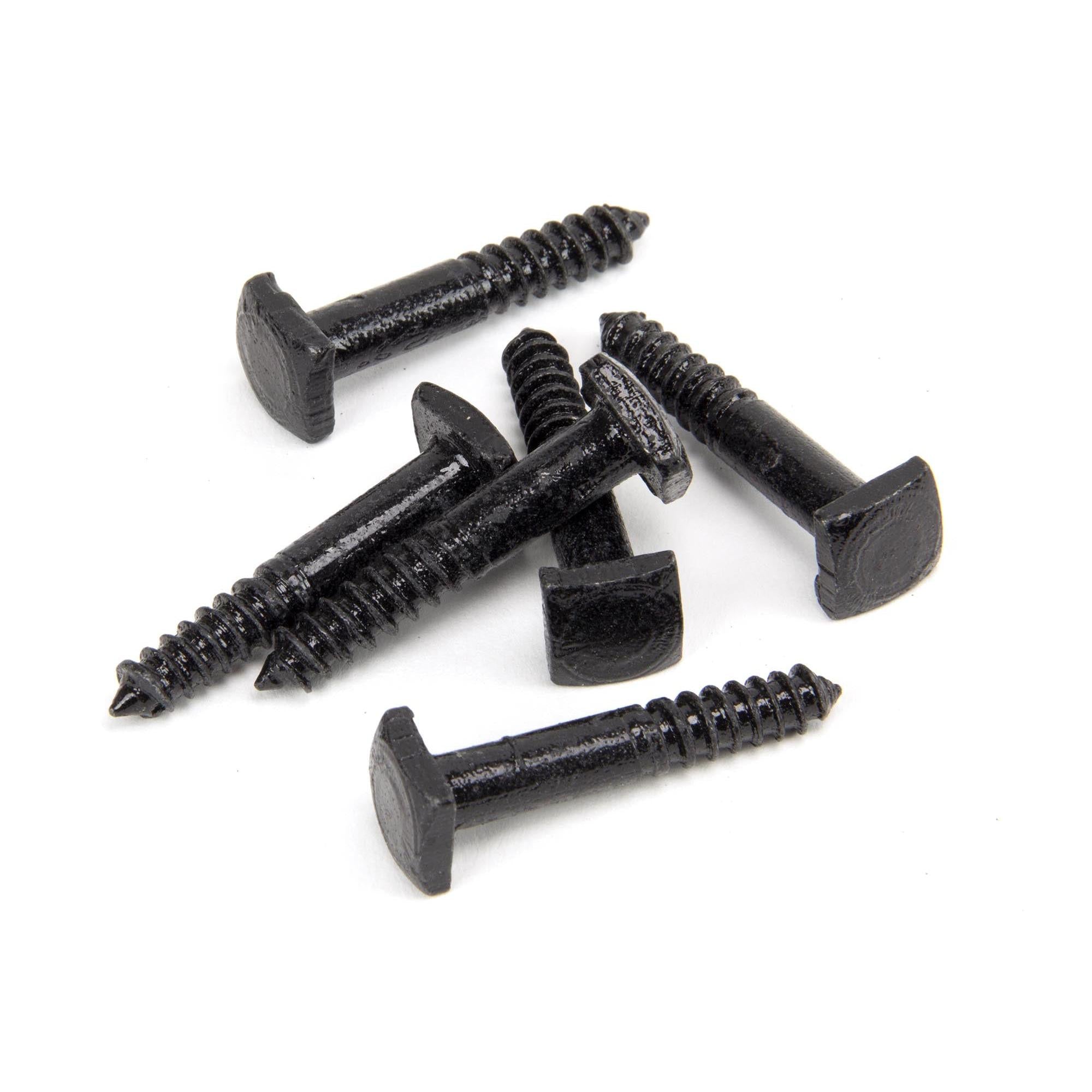 Black Lagg Bolt for Cottage Latch (6) | From The Anvil - Screws & Bolts - From The Anvil - Yester Home