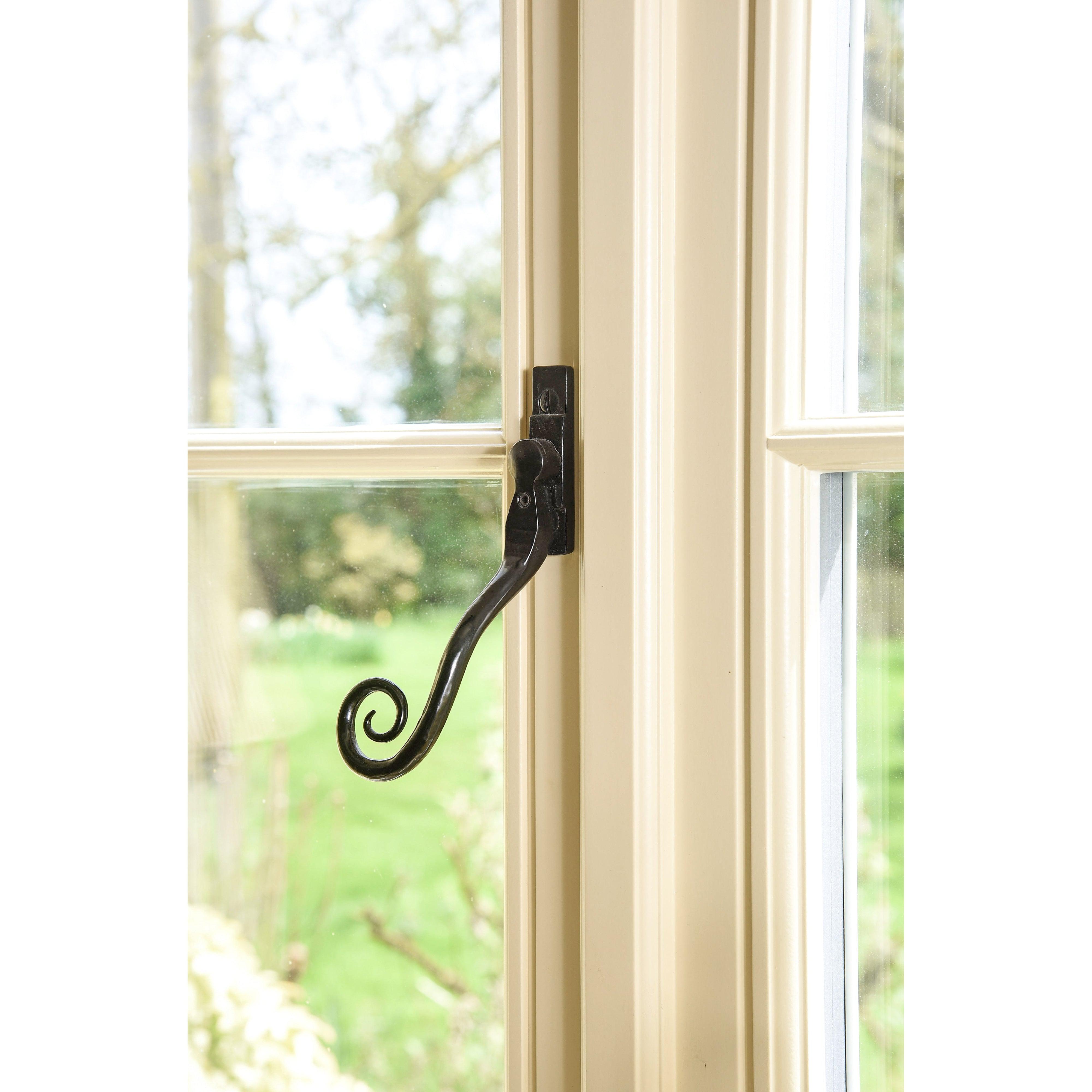 Black Large 16mm Monkeytail Espag - LH | From The Anvil-Espag. Fasteners-Yester Home