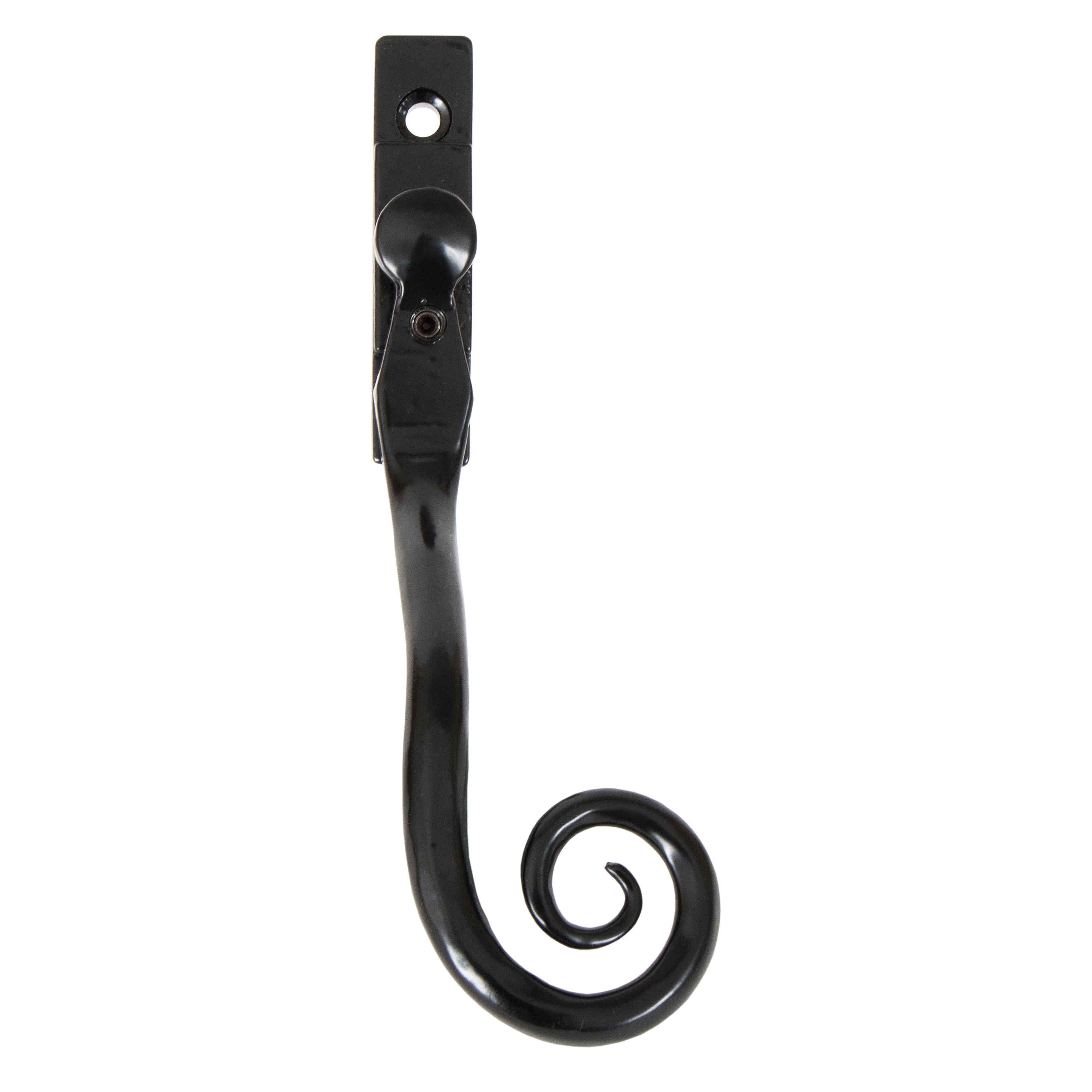 Black Large 16mm Monkeytail Espag - RH | From The Anvil - Espag. Fasteners - From The Anvil - Yester Home