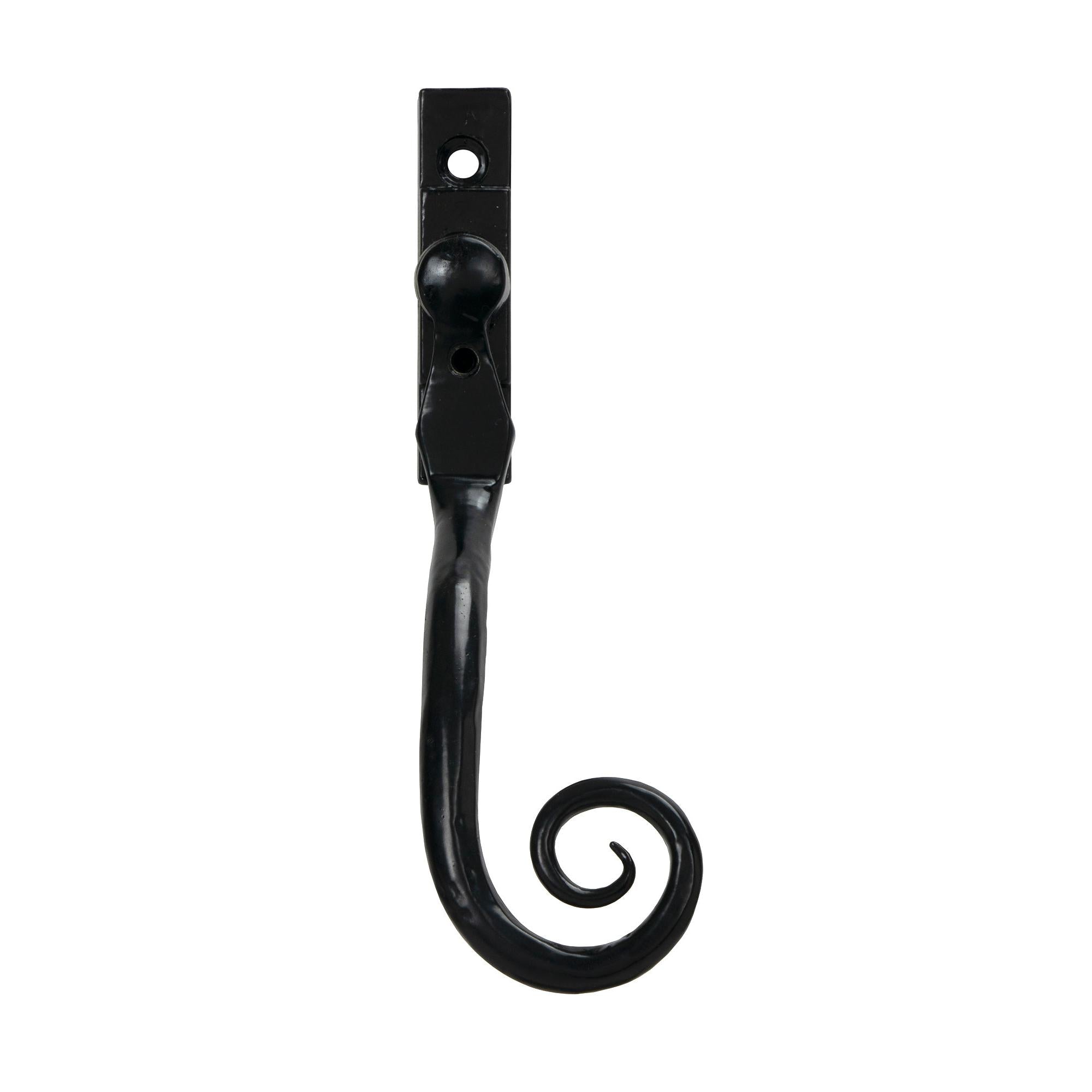 Black Large 16mm Monkeytail Espag - RH | From The Anvil - Espag. Fasteners - From The Anvil - Yester Home