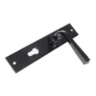 Black Large Avon 72mm Centre Euro Lock Set | From The Anvil-Lever Euro-Yester Home