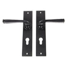 Black Large Avon 72mm Centre Euro Lock Set | From The Anvil-Lever Euro-Yester Home