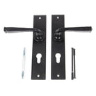 Black Large Avon 72mm Centre Euro Lock Set | From The Anvil-Lever Euro-Yester Home