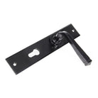 Black Large Avon 72mm Centre Euro Lock Set | From The Anvil - Lever Euro - From The Anvil - Yester Home
