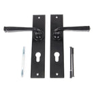 Black Large Avon 72mm Centre Euro Lock Set | From The Anvil - Lever Euro - From The Anvil - Yester Home