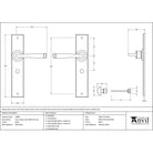 Black Large Avon Lever Bathroom Set | From The Anvil - Lever Bathroom - From The Anvil - Yester Home