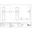 Black Large Avon Lever Bathroom Set | From The Anvil-Lever Bathroom-Yester Home