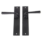Black Large Avon Lever Latch Set | From The Anvil-Lever Latch-Yester Home