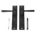 Black Large Avon Lever Latch Set | From The Anvil-Lever Latch-Yester Home