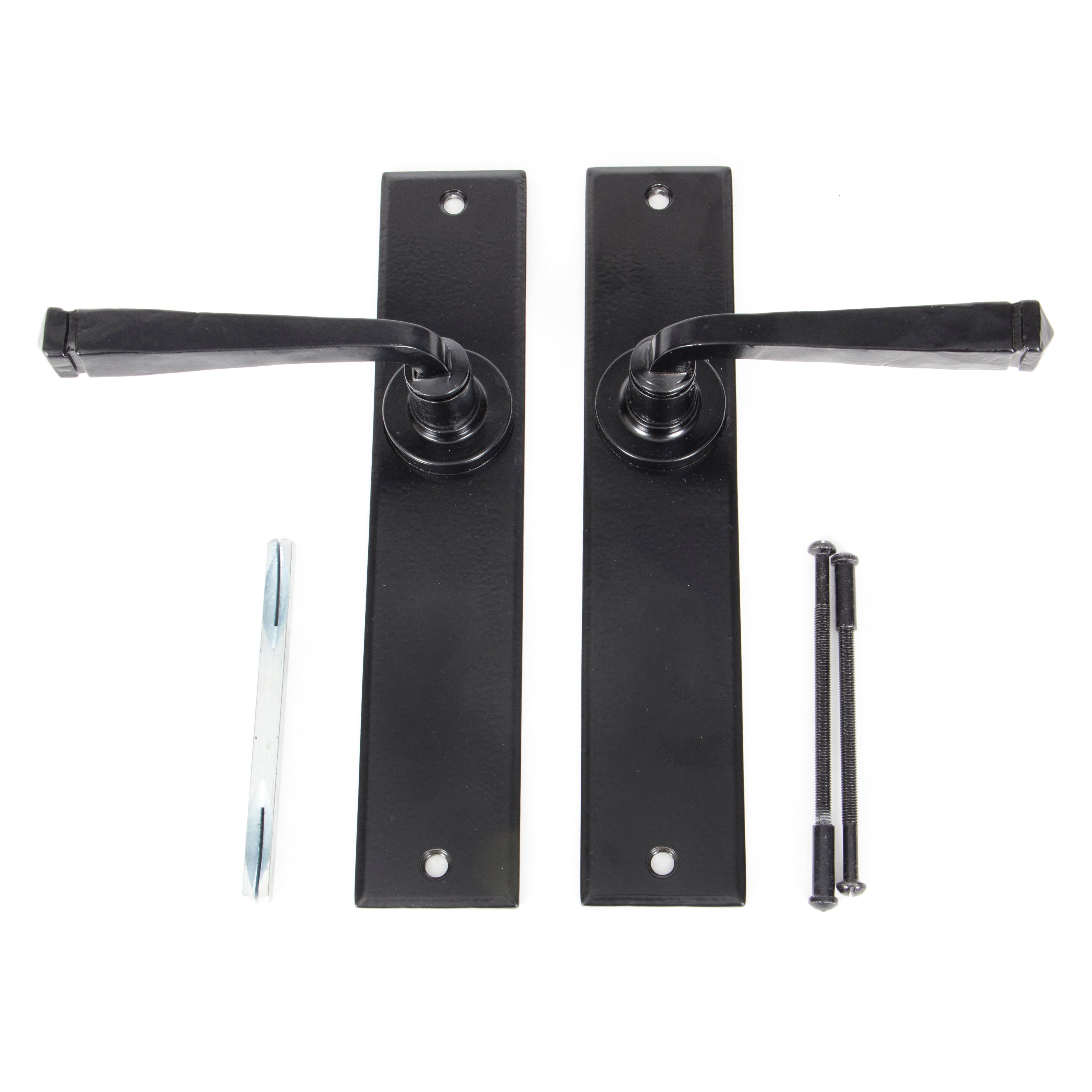 Black Large Avon Lever Latch Set | From The Anvil-Lever Latch-Yester Home