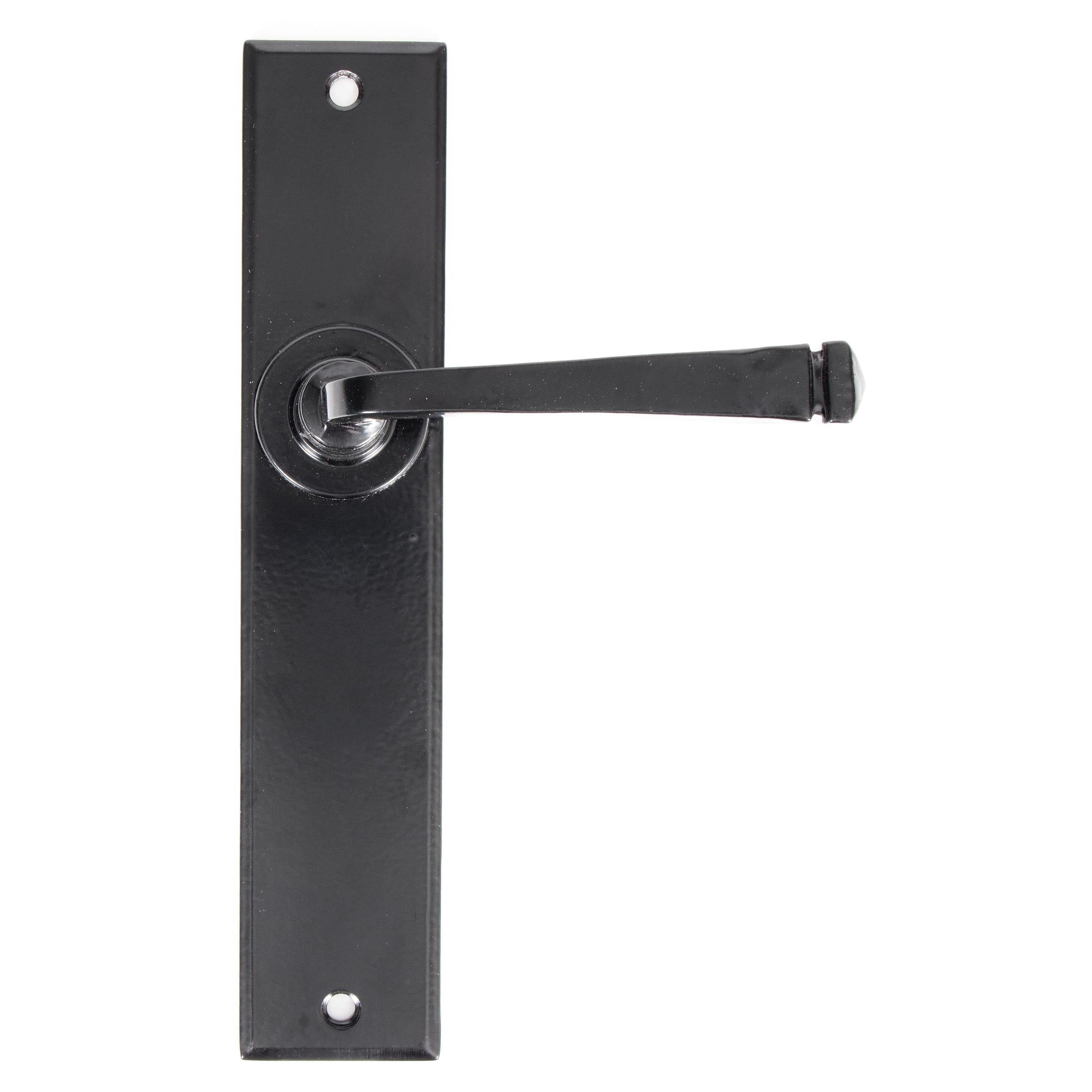 Black Large Avon Lever Latch Set | From The Anvil - Lever Latch - From The Anvil - Yester Home
