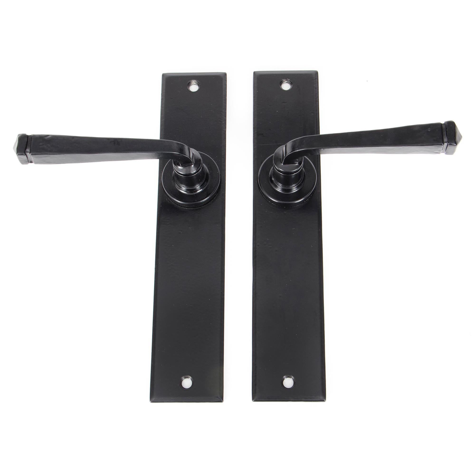 Black Large Avon Lever Latch Set | From The Anvil - Lever Latch - From The Anvil - Yester Home
