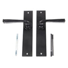 Black Large Avon Lever Latch Set | From The Anvil - Lever Latch - From The Anvil - Yester Home