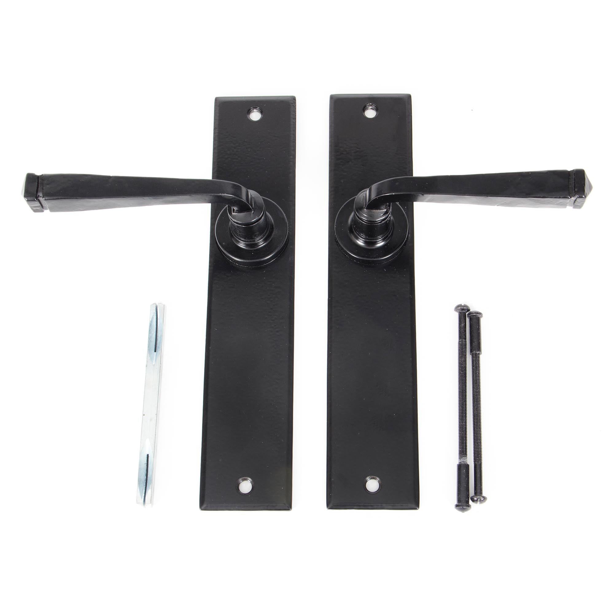 Black Large Avon Lever Latch Set | From The Anvil - Lever Latch - From The Anvil - Yester Home