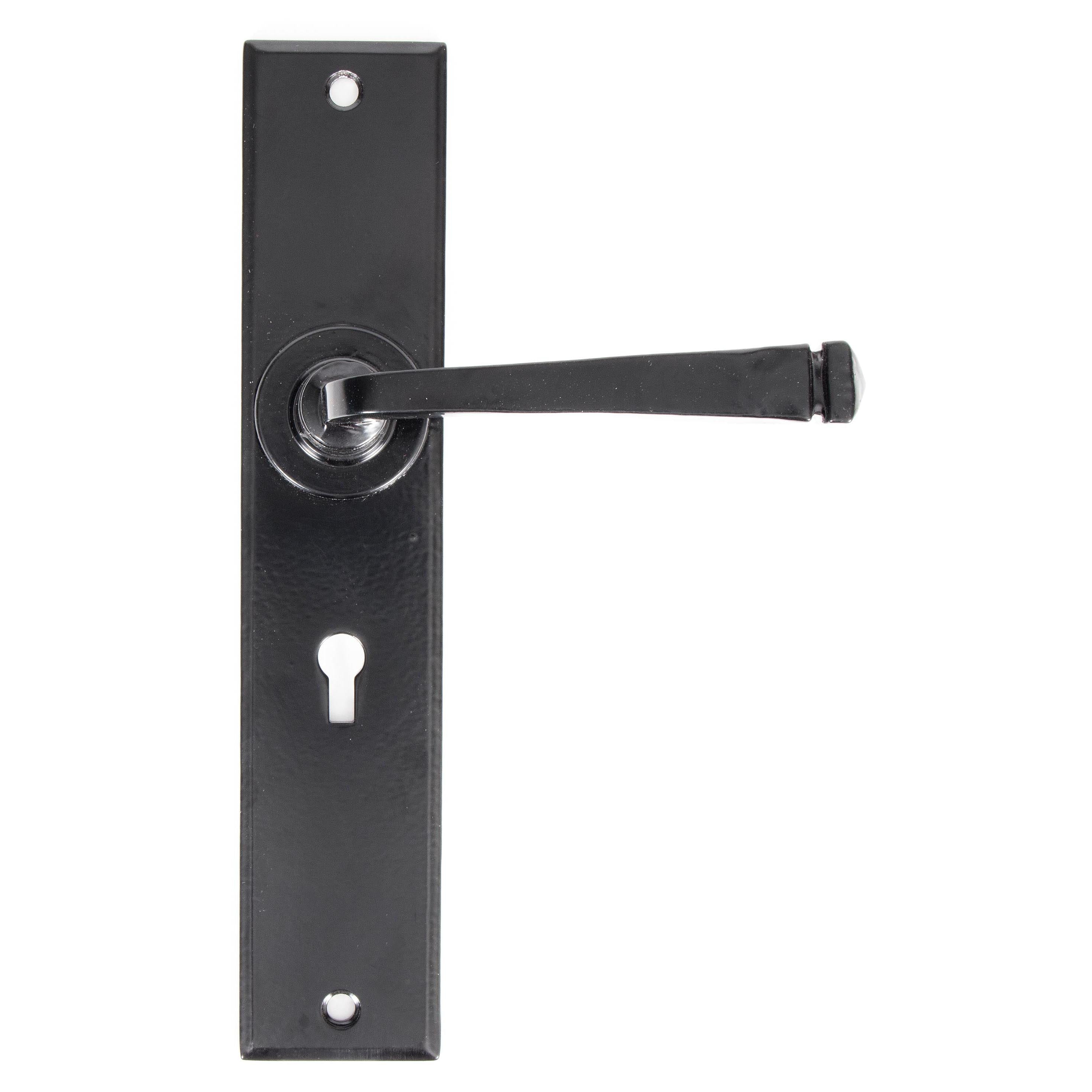 Black Large Avon Lever Lock Set | From The Anvil - Lever Lock - From The Anvil - Yester Home