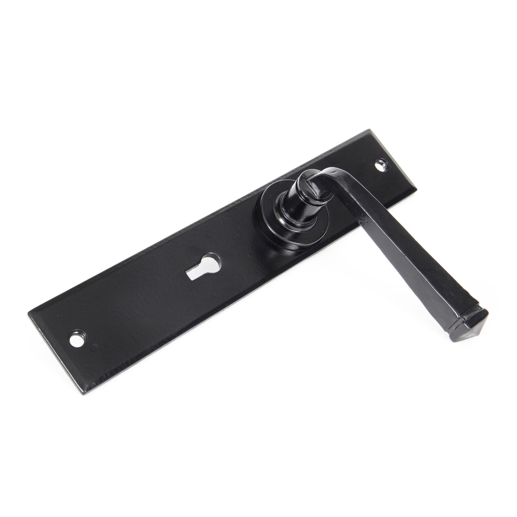 Black Large Avon Lever Lock Set | From The Anvil - Lever Lock - From The Anvil - Yester Home