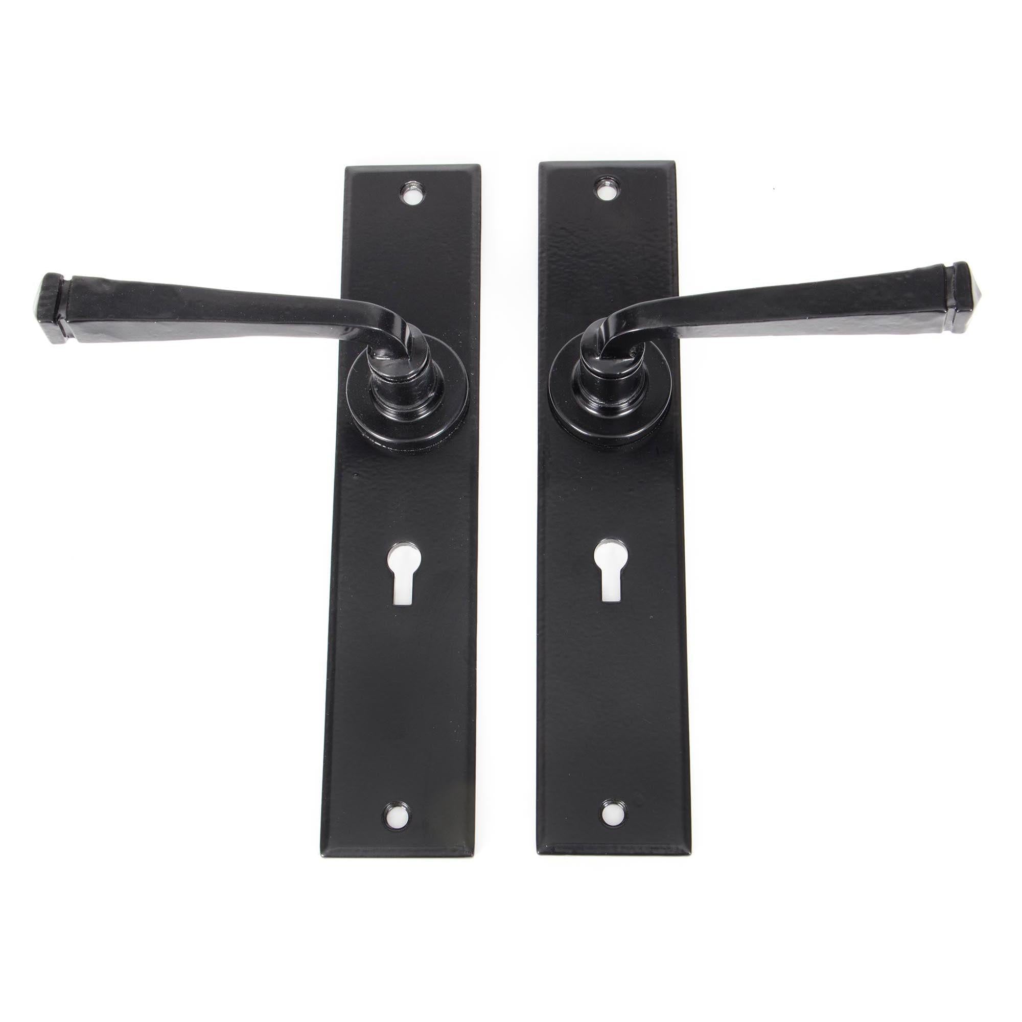 Black Large Avon Lever Lock Set | From The Anvil - Lever Lock - From The Anvil - Yester Home