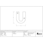 Black Letter U | From The Anvil - Letters - From The Anvil - Yester Home