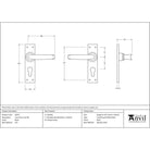 Black Lever Euro Lock Set | From The Anvil - Lever Euro - From The Anvil - Yester Home