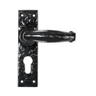 Black Lever Euro Lock Set | From The Anvil - Lever Euro - From The Anvil - Yester Home