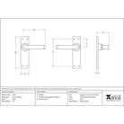 Black Lever Latch Set | From The Anvil - Lever Latch - From The Anvil - Yester Home