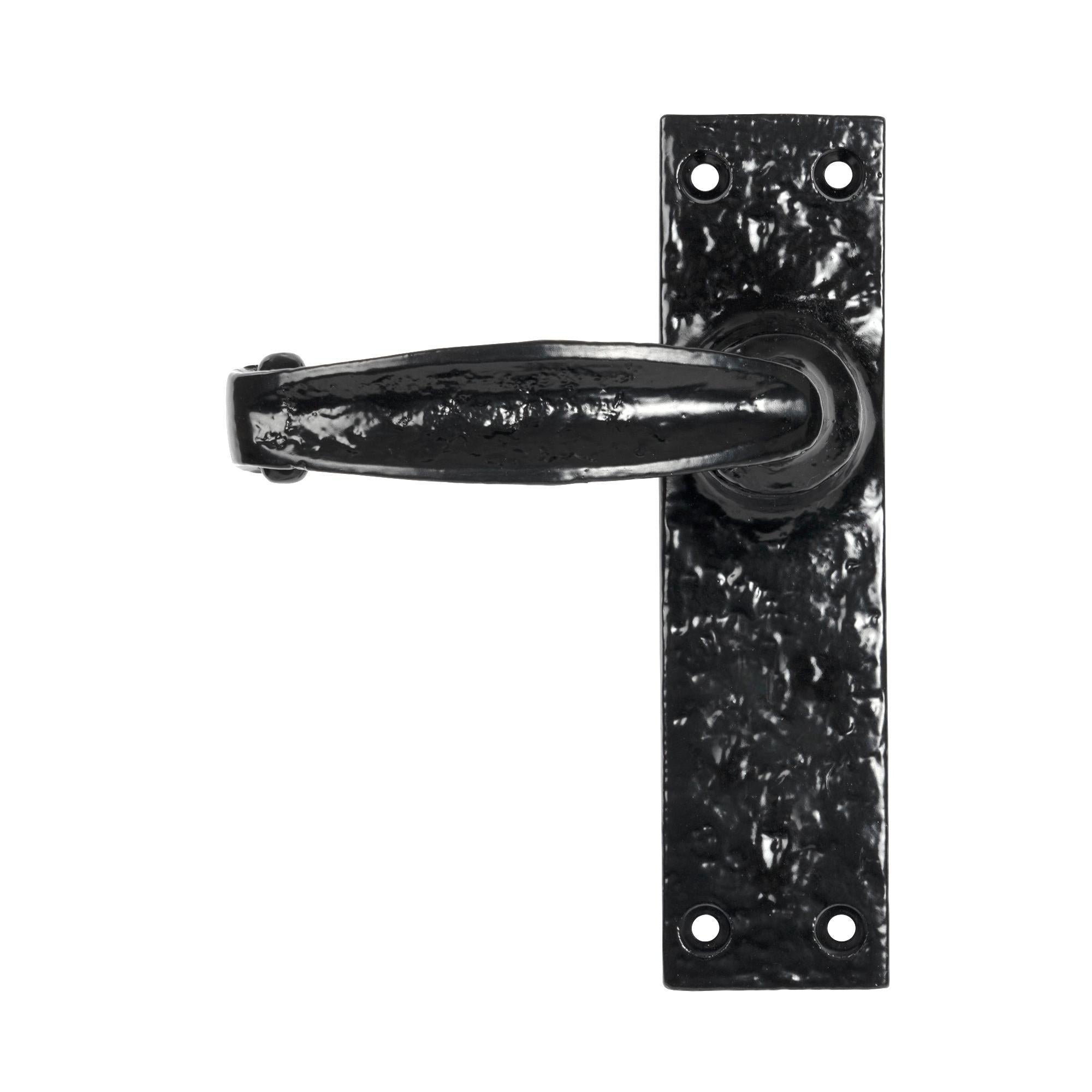 Black Lever Latch Set | From The Anvil - Lever Latch - From The Anvil - Yester Home
