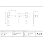 Black Lever Lock Set | From The Anvil-Lever Lock-Yester Home