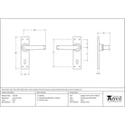 Black Lever Lock Set | From The Anvil - Lever Lock - From The Anvil - Yester Home