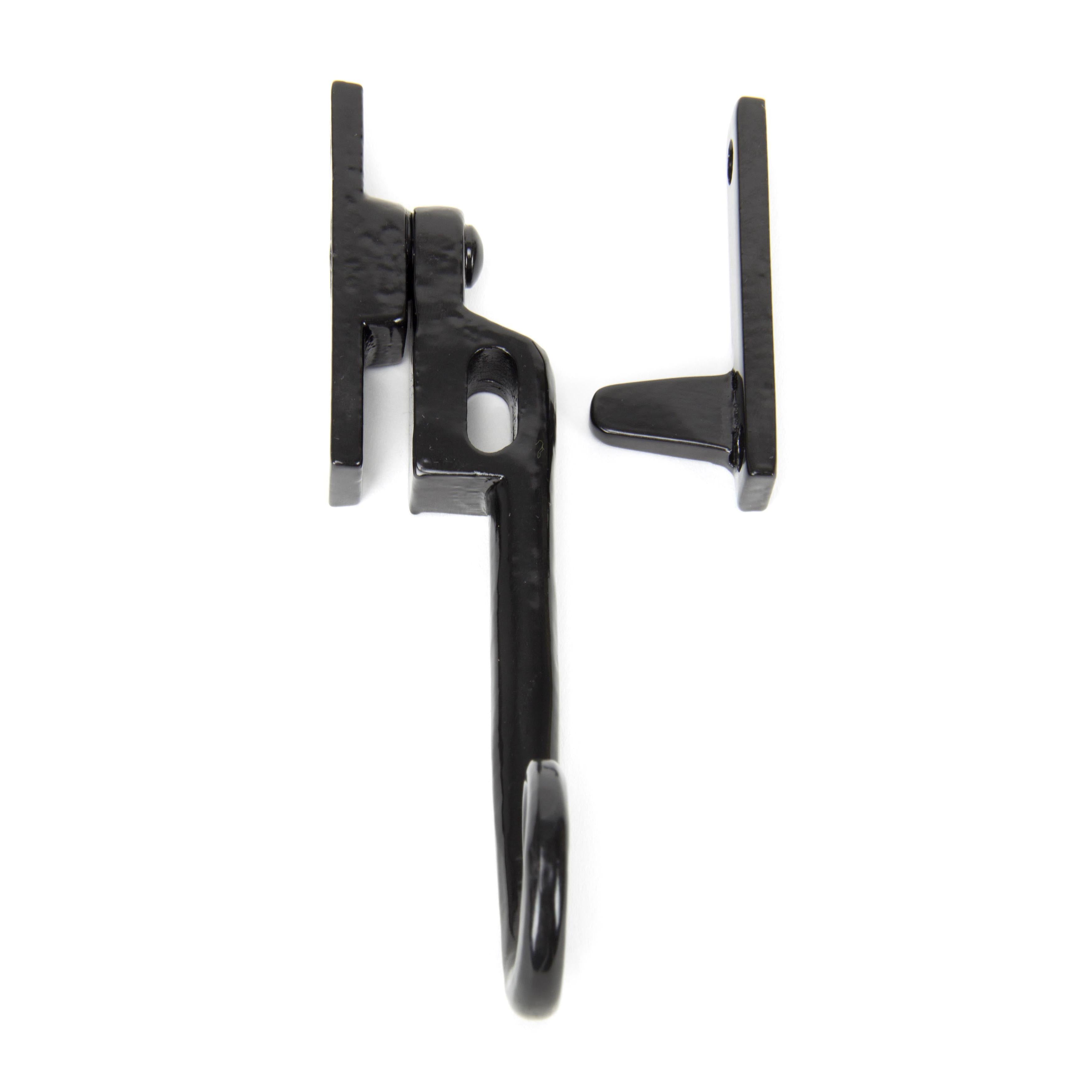Black Locking Night-Vent Monkeytail Fastener - LH | From The Anvil - Night-Vent Fasteners - From The Anvil - Yester Home