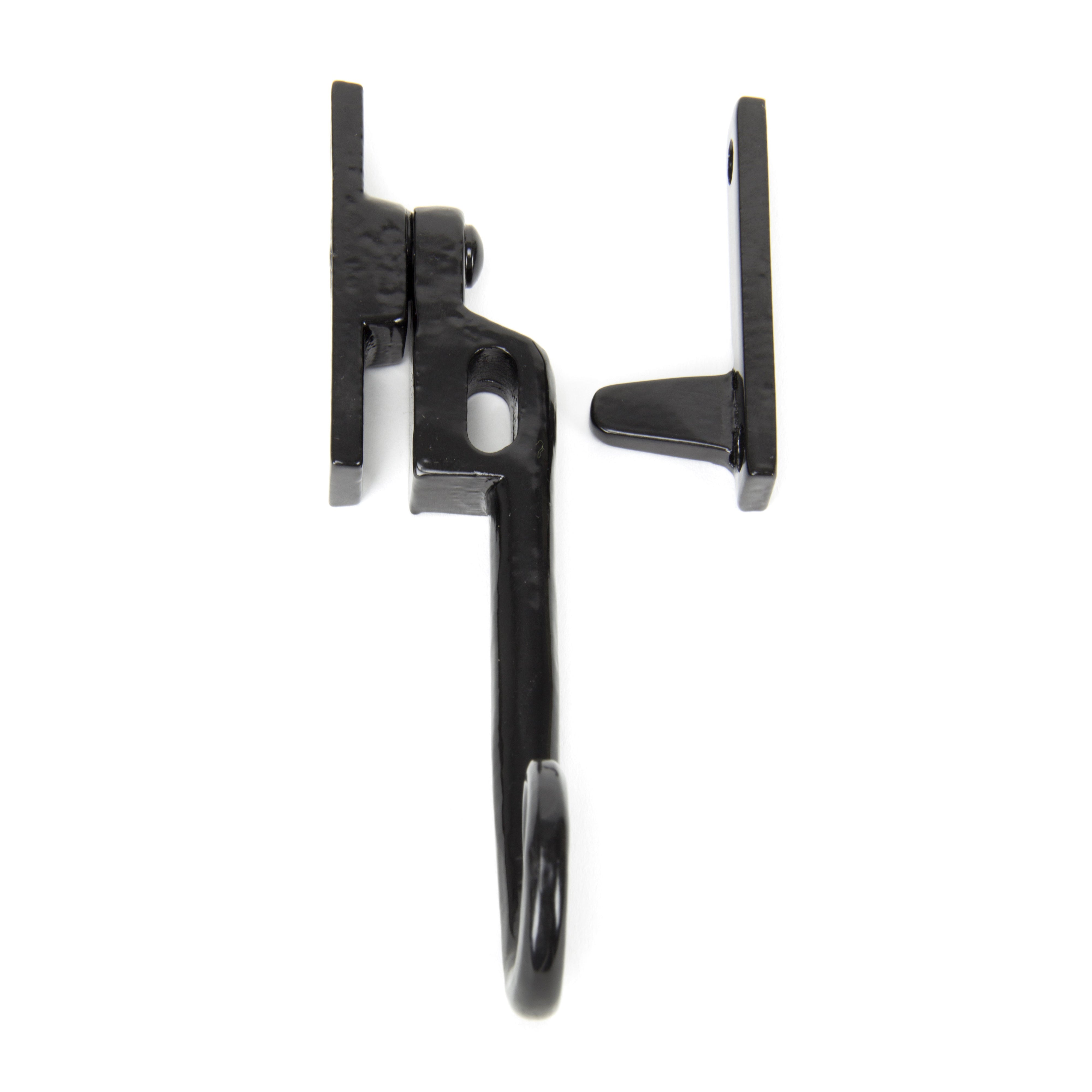 Black Locking Night-Vent Monkeytail Fastener - LH | From The Anvil-Night-Vent Fasteners-Yester Home